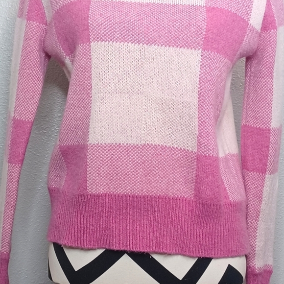 The Cashmere Project Preppy Plaid 100% Cashmere Sz XS Crewneck Sweater - Picture 4 of 12